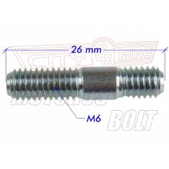 Hengertőcsavar M6X26mm kipufogóhoz RMS