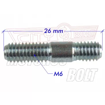 Hengertőcsavar M6X26mm kipufogóhoz RMS