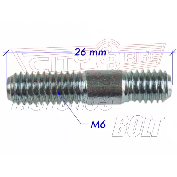 Hengertőcsavar M6X26mm kipufogóhoz RMS Hengertőcsavar M6X26mm kipufogóhoz RMS