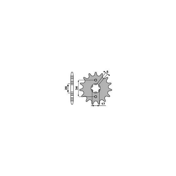 Lánckerék első 1264-16 MOTRIX Lánckerék első 1264-16 MOTRIX