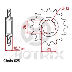 Lánckerék első 1370-15 MOTRIX
