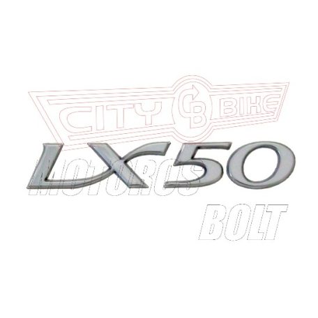 Felirat "LX 50" ezüst RMS (matrica)
