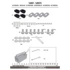 Gyorskioldó rögzítő készlet oldaldoboz tartókhoz 14RKIT