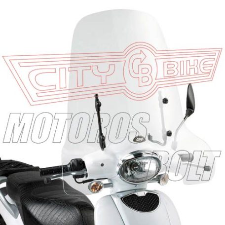 Plexi-szélvédő APRILIA SCARABEO 50 STREET (09-13) / SCARABEO 50-100 (09-13) GIVI