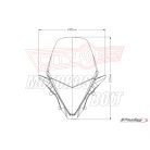 Plexi-szélvédő HONDA PCX 125 (2021-2024) erősen sötétített PUIG