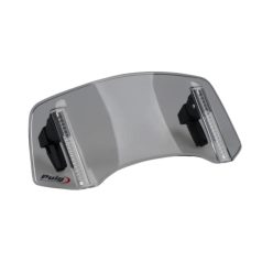   Puig 20764 szélvédő magasító / füst színű – Állítható dőlésszög és magasság, 300×130 mm, fúrás nélkül felszerelhető