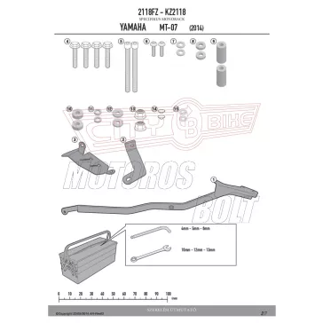 Csomagtartó alap YAMAHA MT-07 (14-17) GIVI