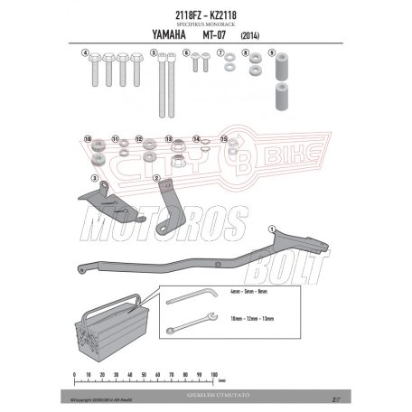 Csomagtartó alap YAMAHA MT-07 (14-17) GIVI
