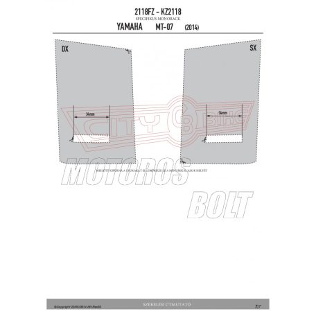 Csomagtartó alap YAMAHA MT-07 (14-17) GIVI