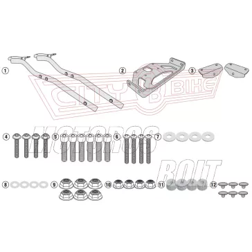   Csomagtartó alap Yamaha MT-07 Tracer (2016-2019) / Tracer 700 (2020-2024) GIVI