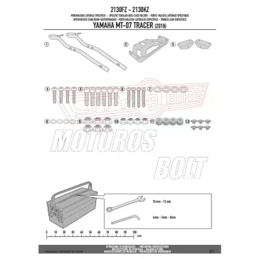   Csomagtartó alap Yamaha MT-07 Tracer (2016-2019) / Tracer 700 (2020-2024) GIVI