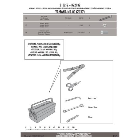 Csomagtartó alap Yamaha XSR 700 (2016-2018) GIVI