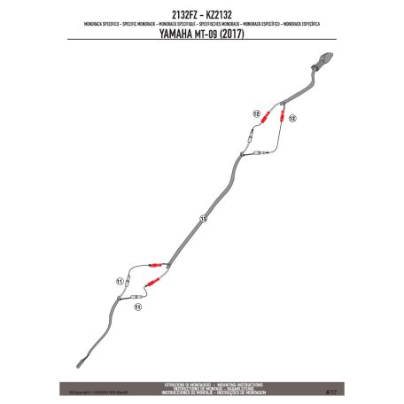 Csomagtartó alap Yamaha XSR 700 (2016-2018) GIVI
