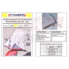 Plexi-szélvédő Piaggio Beverly 125-250ccm 2004-2008 Fabbri - TARTÓVAL