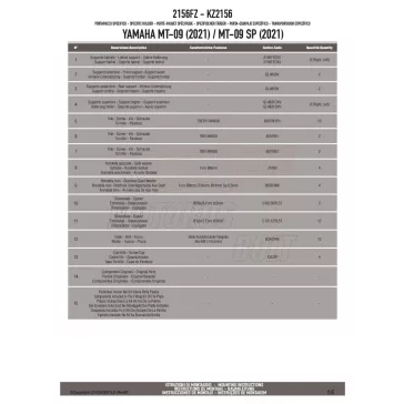 Csomagtartó alap YAMAHA MT-09 (21-23) GIVI