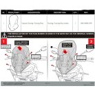 Szélvédő Yamaha Tracer 9/GT/GT+ sötétített
