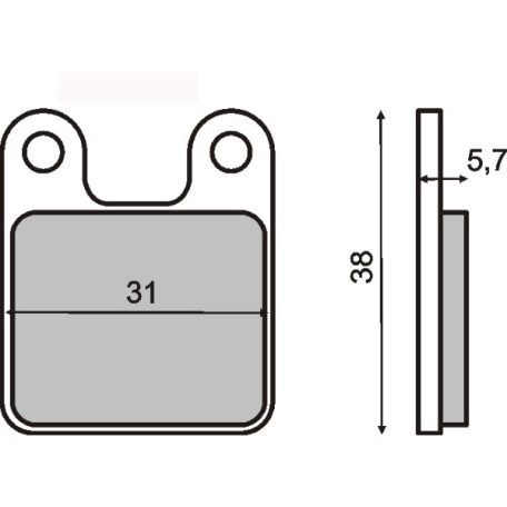 Fékbetét RMS 225101400 POLINI minimotorhoz