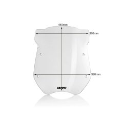   WRS TOP Touring szélvédő – BMW R 1200 R (2011–2014), átlátszó (felszerelő szett külön szükséges!)