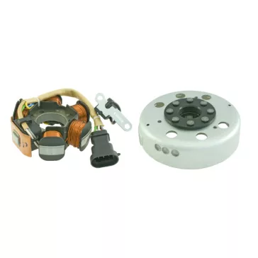 Gyújtásalaplap+lendkerék PIAGGIO 50 2T Új típus RMS