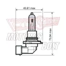 Izzó 12V 65W HB3 RMS