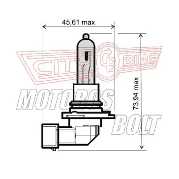 Izzó 12V 65W HB3 RMS