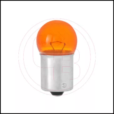 Izzó 12V 10W BA15S sárga RMS