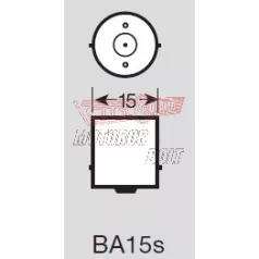 Izzó 12V 5W BA15S RMS