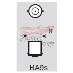 Izzó 6V 4W BA9S RMS