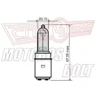 Izzó 12V 35/35W BA20D halogén RMS