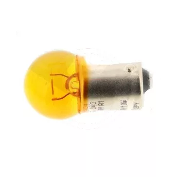 Izzó 12V 10W BAU15S 130fok sárga FLOSSER
