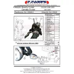   Plexi-szélvédő Aprilia Scarabeo Light F.Fabbri - TARTÓVAL