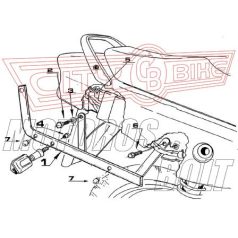   Csomagtartó alap Honda CB 500 (97-05) / Honda CB 500S (00-05) GIVI