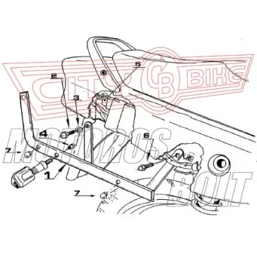   Csomagtartó alap Honda CB 500 (97-05) / Honda CB 500S (00-05) GIVI