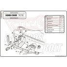 Csomagtartó alap Honda CB 500 (97-05) / Honda CB 500S (00-05) GIVI