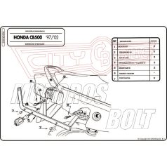   Csomagtartó alap Honda CB 500 (97-05) / Honda CB 500S (00-05) GIVI
