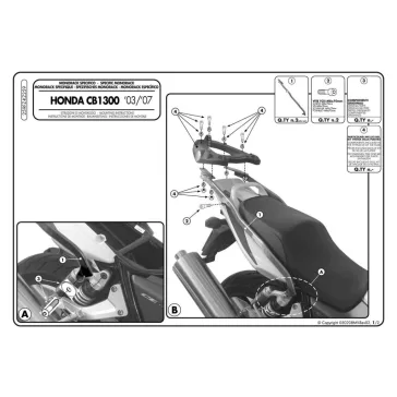 Csomagtartó alap Honda CB 1300 / CB 1300 S (03-09) GIVI