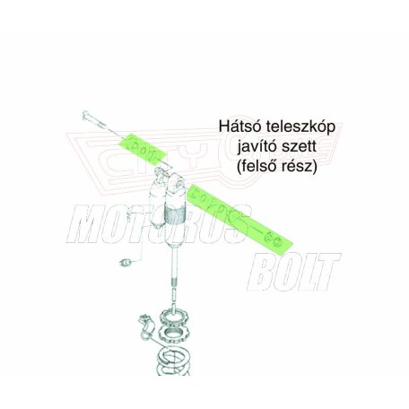 Teleszkóp javító hátsó felső Yamaha YZ125/250/450 PROX