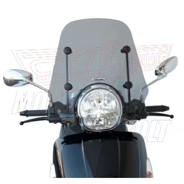   Plexi-szélvédő Aprilia Scarabeo Light 250-500ccm 2006-2010 Fabbri füst szín - TARTÓVAL