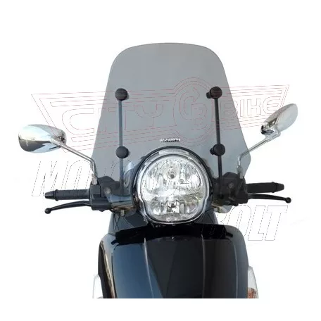 Plexi-szélvédő Aprilia Scarabeo Light 250-500ccm 2006-2010 Fabbri füst szín - TARTÓVAL