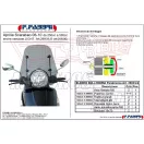 Plexi-szélvédő Aprilia Scarabeo Light 250-500ccm 2006-2010 Fabbri füst szín - TARTÓVAL