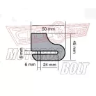Tárcsafékzár RMS MICRO 6mm csap, 50mm ház + táska