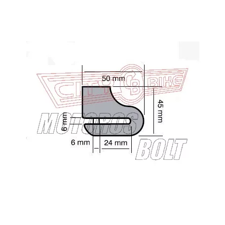 Tárcsafékzár RMS MICRO 6mm csap, 50mm ház + táska