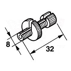 Bowdenállító-csavar M8x1,25 kuplungkarhoz