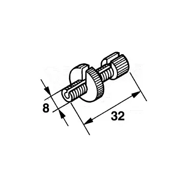 Bowdenállító-csavar M8x1,25 kuplungkarhoz