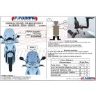 Plexi-szélvédő Honda SH ABS 125i-150i ccm 2013-2016 F.Fabbri - TARTÓVAL