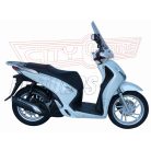 Plexi-szélvédő Honda SH 125i-150i ccm 2013-2016 Fabbri füst színű - TARTÓVAL