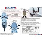 Plexi-szélvédő Honda SH 125i-150i ccm 2013-2016 Fabbri füst színű - TARTÓVAL