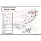 Csomagtartó alap Yamaha FJ 1100 / Yamaha FJ 1200 (87-99) GIVI