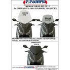 Plexi-szélvédő Yamaha X-Max / Evolis 125-400ccm 2014-től Fabbri