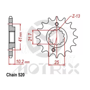 Lánckerék első 308-14 MOTRIX